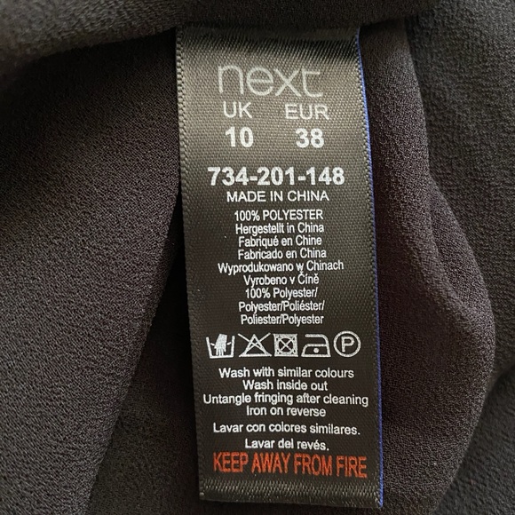 Next Black Fringe sequin Midi Dress party - Picture 12 of 12